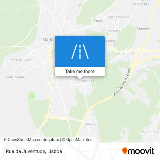 Rua da Juventude map