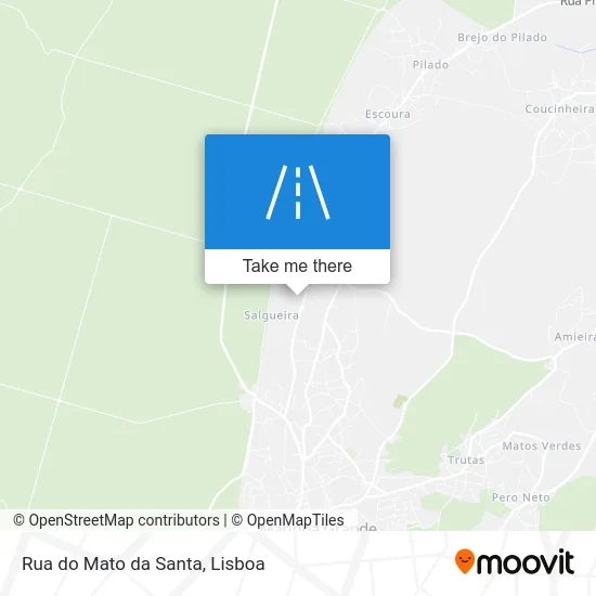 Rua do Mato da Santa map