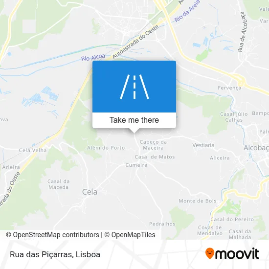 Rua das Piçarras map