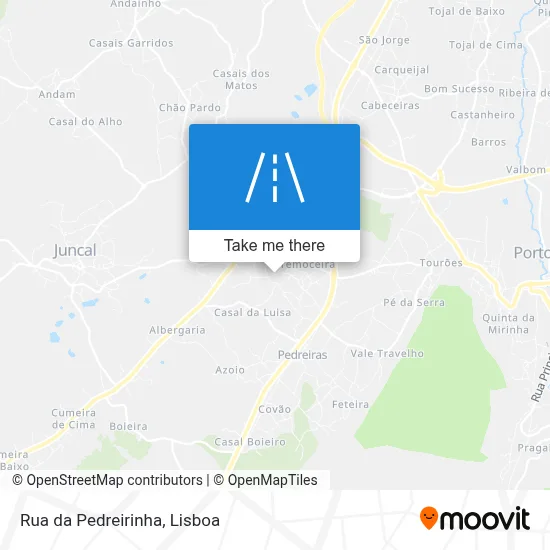 Rua da Pedreirinha map