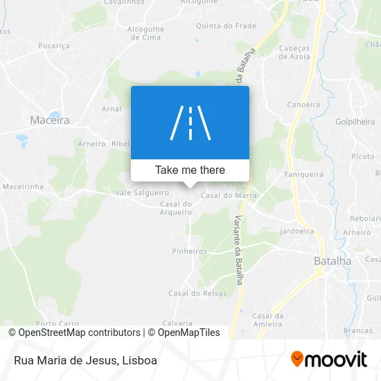 Rua Maria de Jesus map