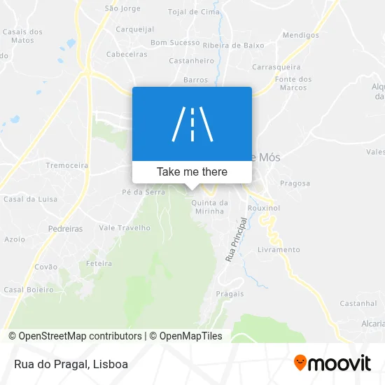 Rua do Pragal map