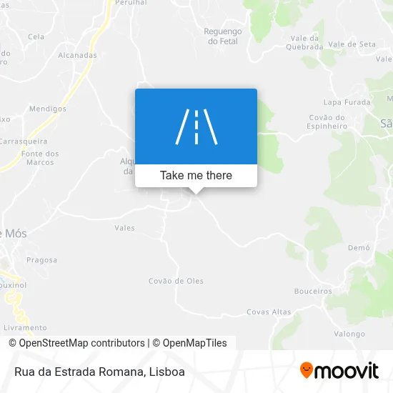 Rua da Estrada Romana map