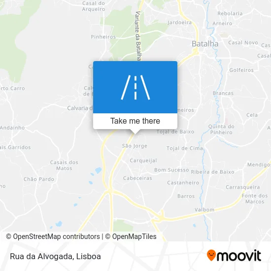 Rua da Alvogada map