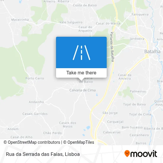 Rua da Serrada das Faias map