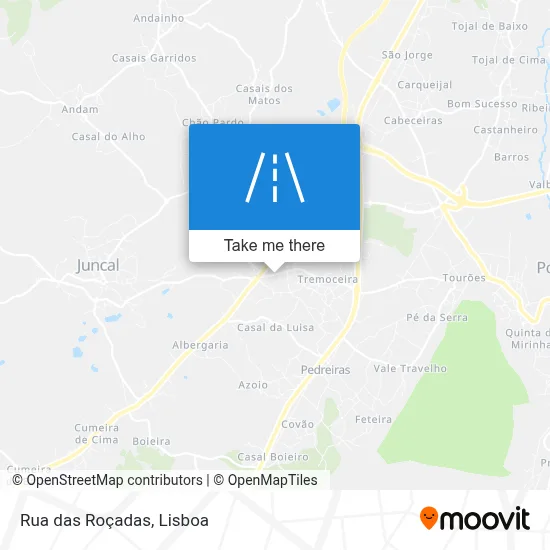 Rua das Roçadas map