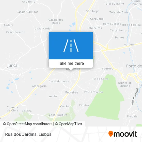 Rua dos Jardins map