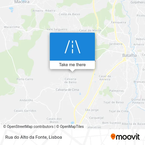 Rua do Alto da Fonte map