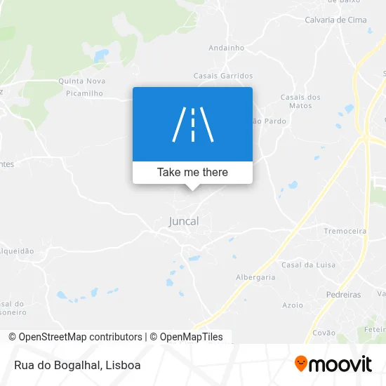 Rua do Bogalhal map