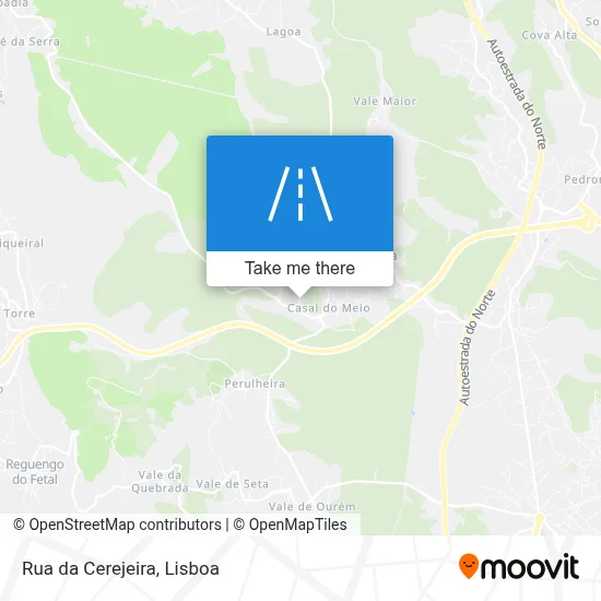 Rua da Cerejeira map