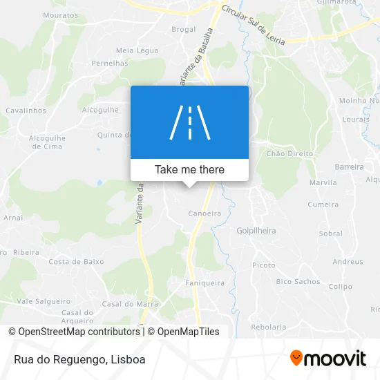 Rua do Reguengo map