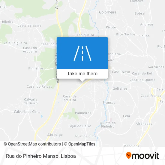 Rua do Pinheiro Manso map