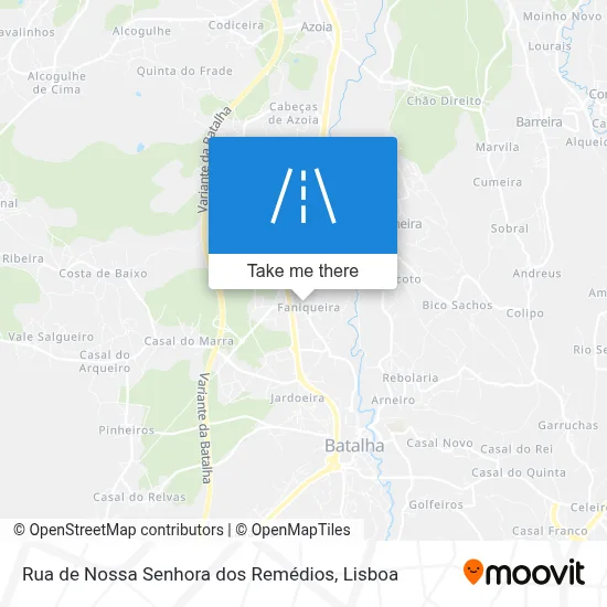 Rua de Nossa Senhora dos Remédios map