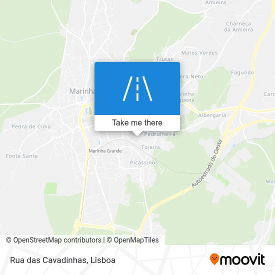Rua das Cavadinhas map