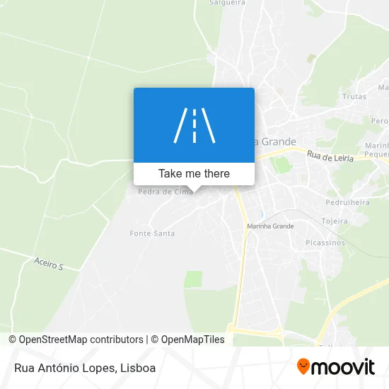 Rua António Lopes map