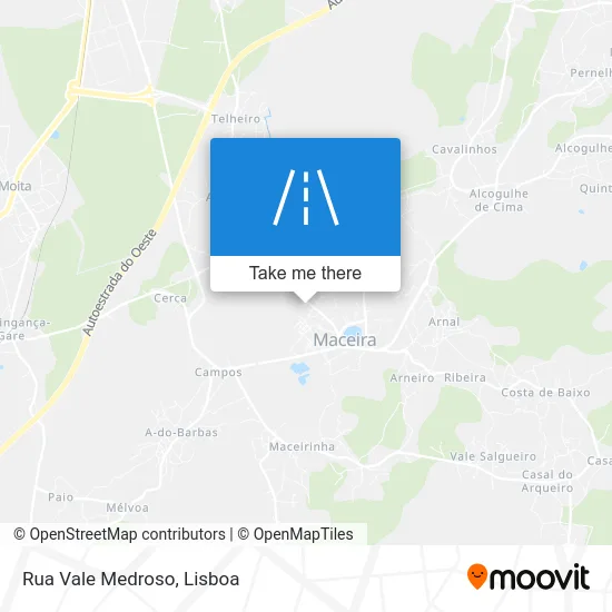 Rua Vale Medroso map