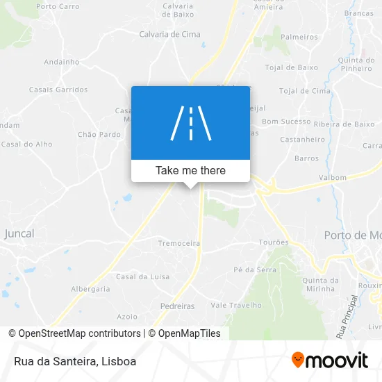 Rua da Santeira map