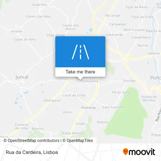 Rua da Cardeira map