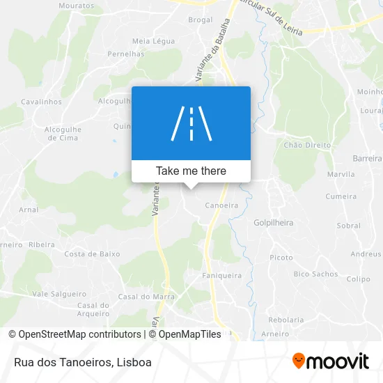 Rua dos Tanoeiros map