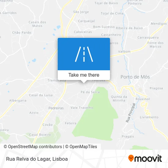Rua Relva do Lagar map