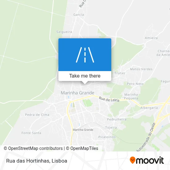 Rua das Hortinhas map