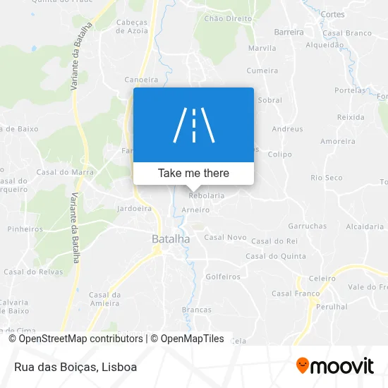 Rua das Boiças map