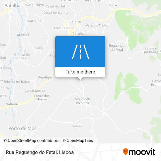 Rua Reguengo do Fetal map