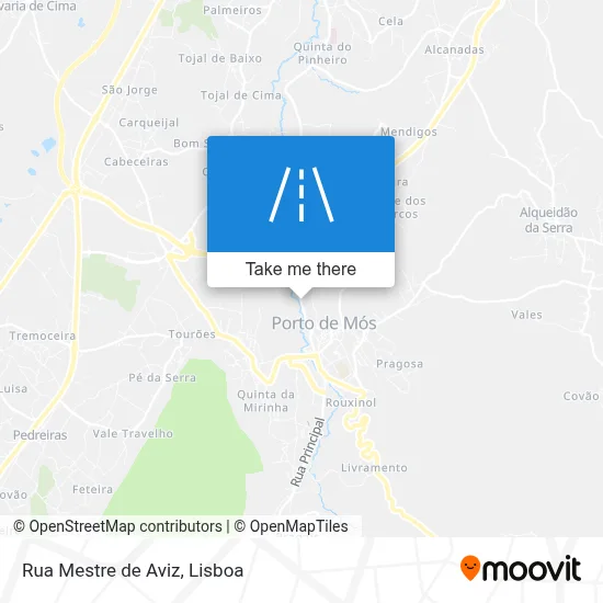 Rua Mestre de Aviz map