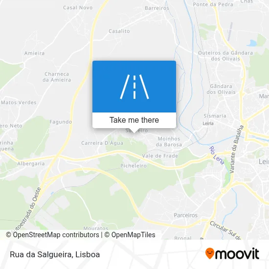 Rua da Salgueira map