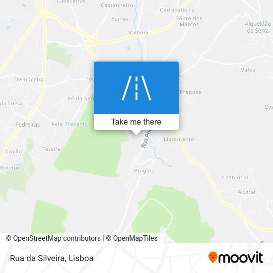 Rua da Silveira map