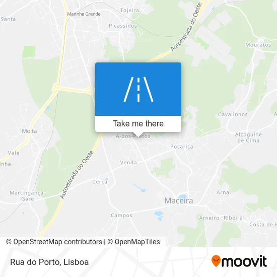 Rua do Porto map