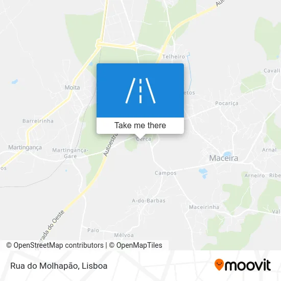 Rua do Molhapão map