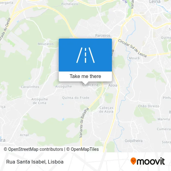 Rua Santa Isabel map