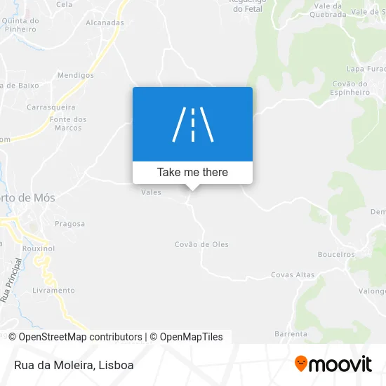 Rua da Moleira map