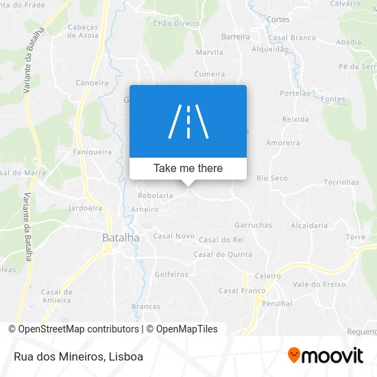 Rua dos Mineiros map