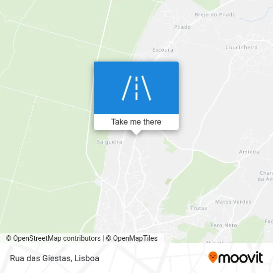 Rua das Giestas map
