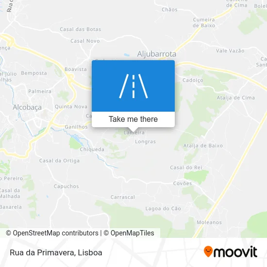 Rua da Primavera map