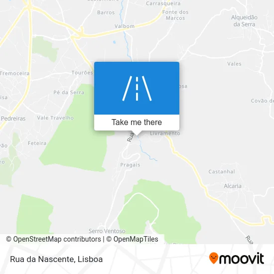 Rua da Nascente map