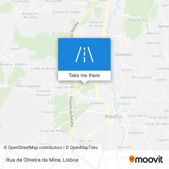 Rua da Oliveira da Mina map