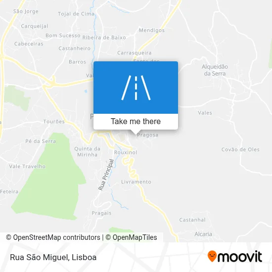 Rua São Miguel map