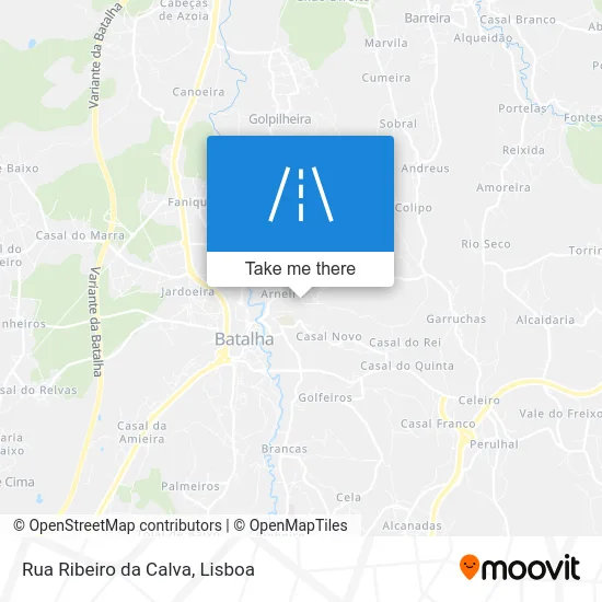 Rua Ribeiro da Calva map