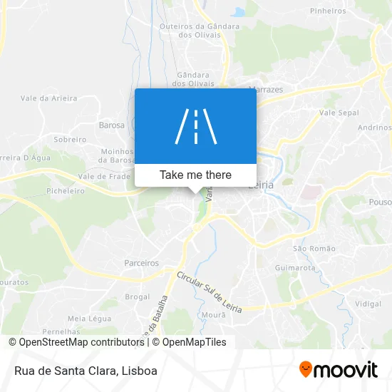 Rua de Santa Clara map