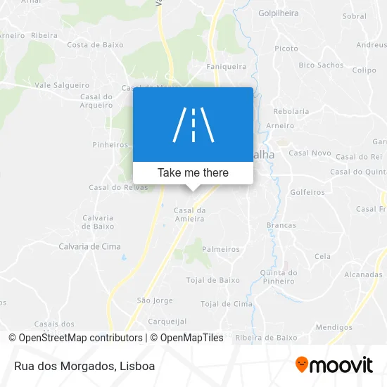 Rua dos Morgados map