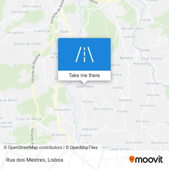Rua dos Mestres map