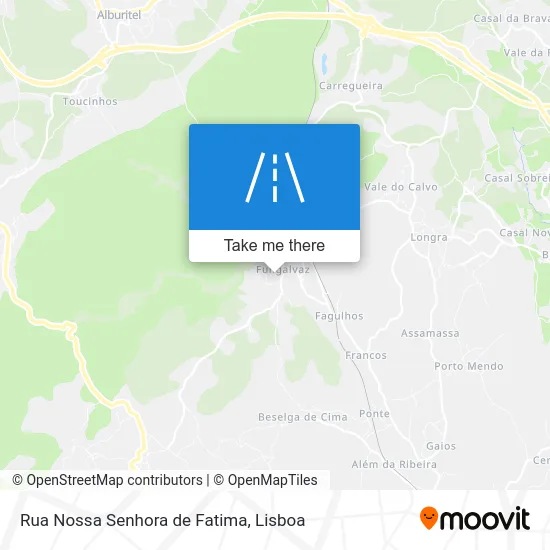 Rua Nossa Senhora de Fatima map