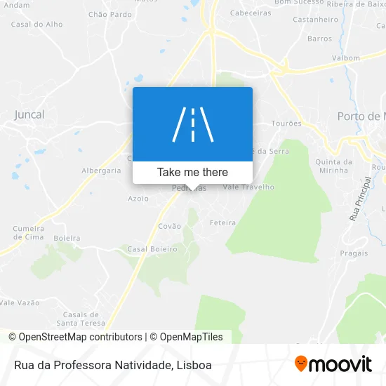 Rua da Professora Natividade map