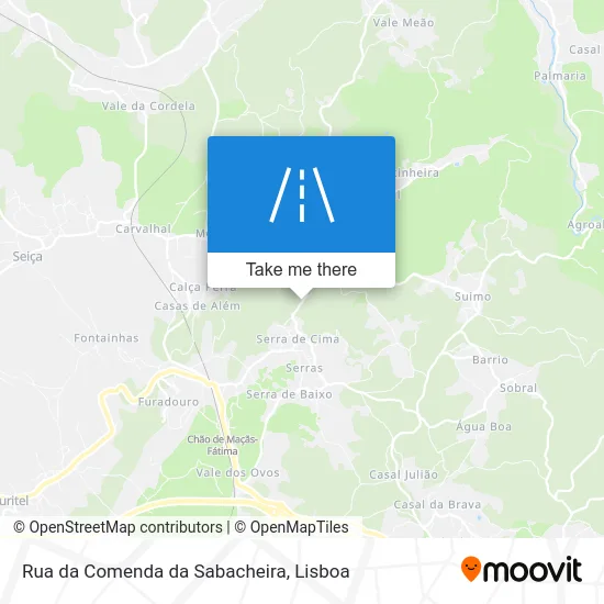 Rua da Comenda da Sabacheira map