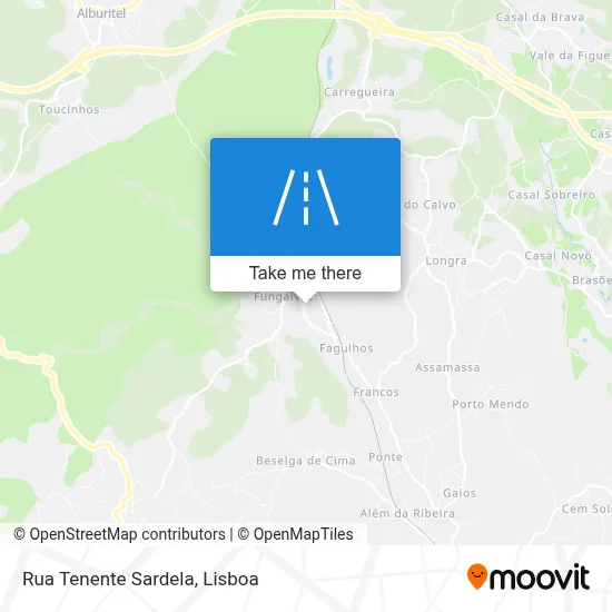 Rua Tenente Sardela map