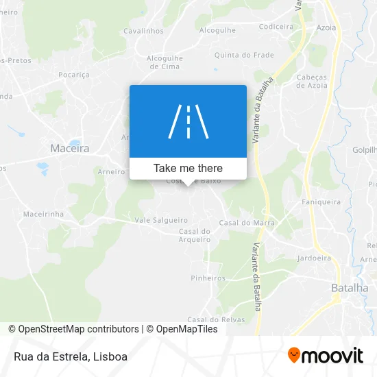 Rua da Estrela map