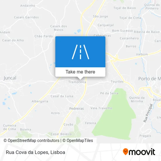 Rua Cova da Lopes map